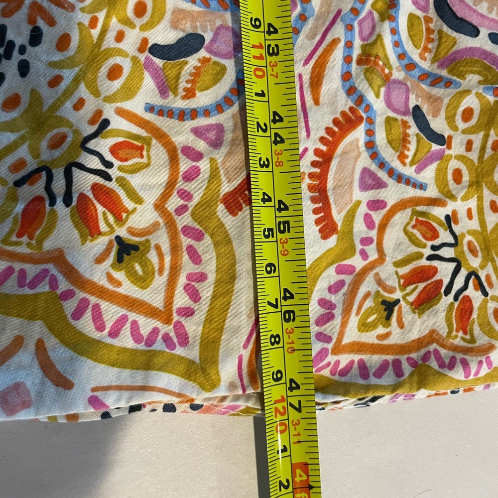 Zara Printed 100% Cotton Shirt Dress Midi Length Size XXL - Picture 8 of 9